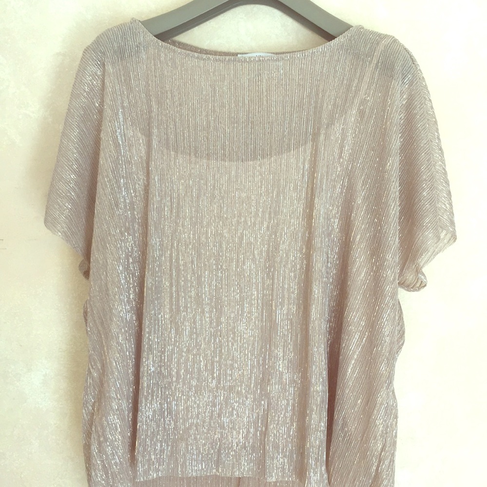 Mango Gold Shimmer Top